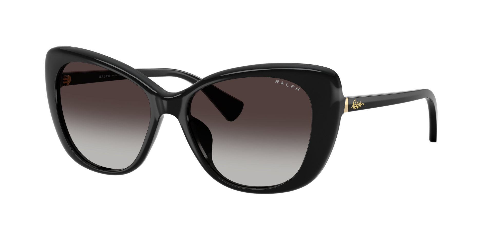 Ralph Damen Grau Verlaufstönung Frau Sunglass Ra5329u - Rahmenfarbe: Schwarz Glänzend, Linsenfarbe: