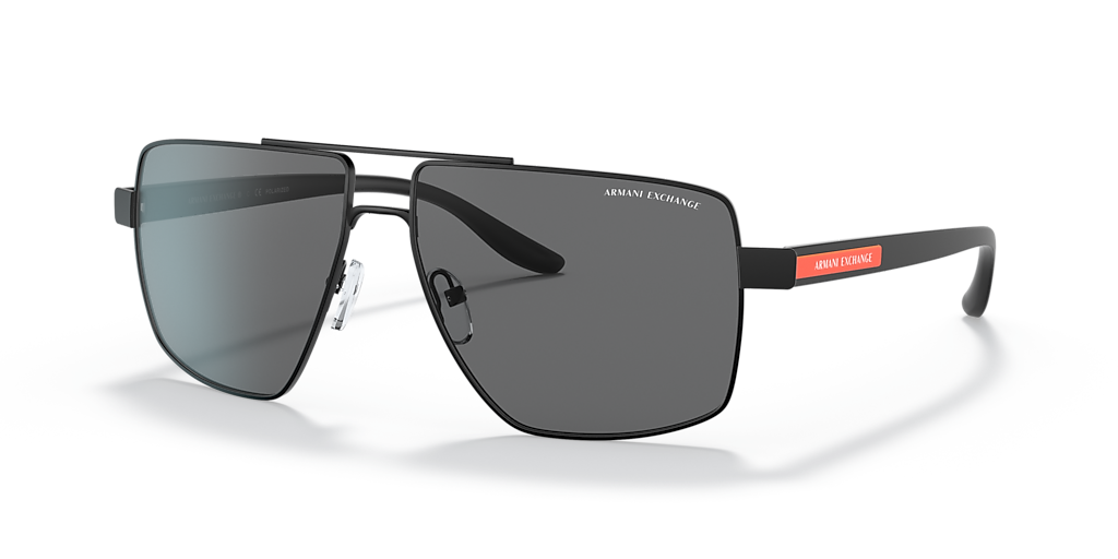 Armani Exchange AX2037S XL (60 - 14) with Grey lenses and Black