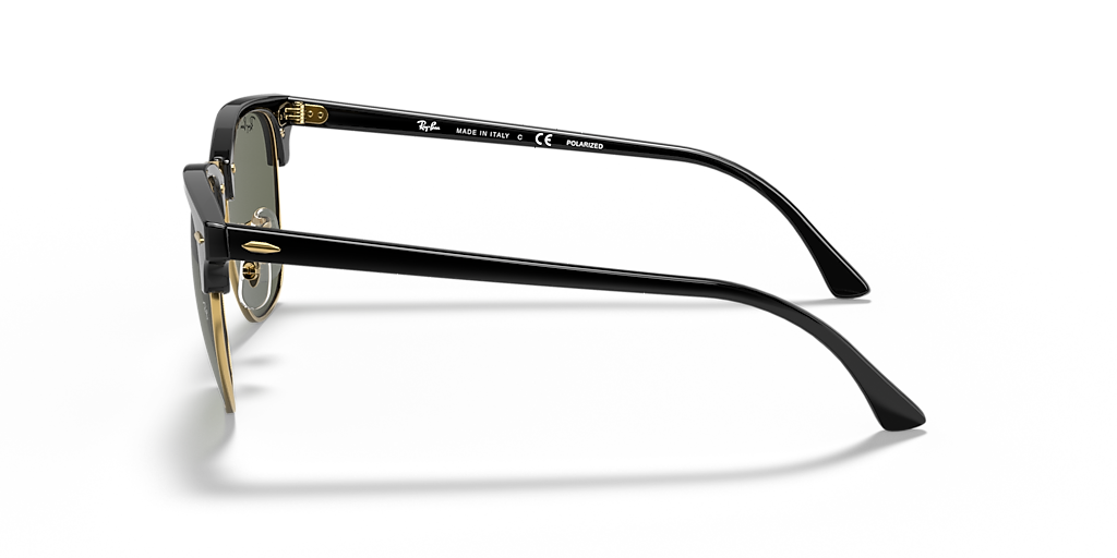 Ray-Ban Clubmaster Classic L (51 - 21) with Green lenses and Black