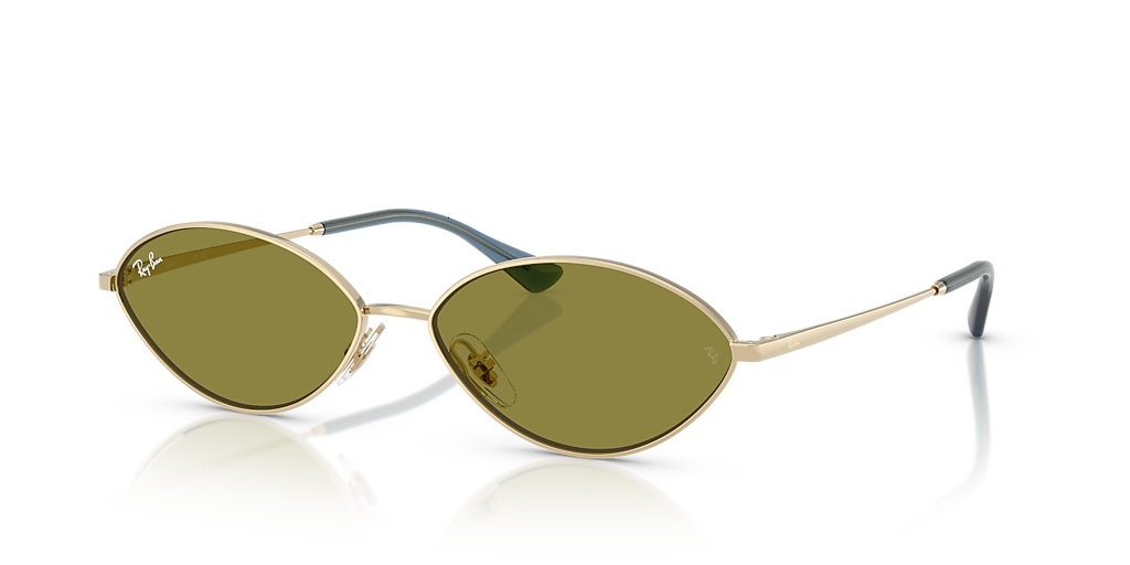 Ray-Ban Kai Bio-Based L (56 - 15) with Green lenses and Gold frame