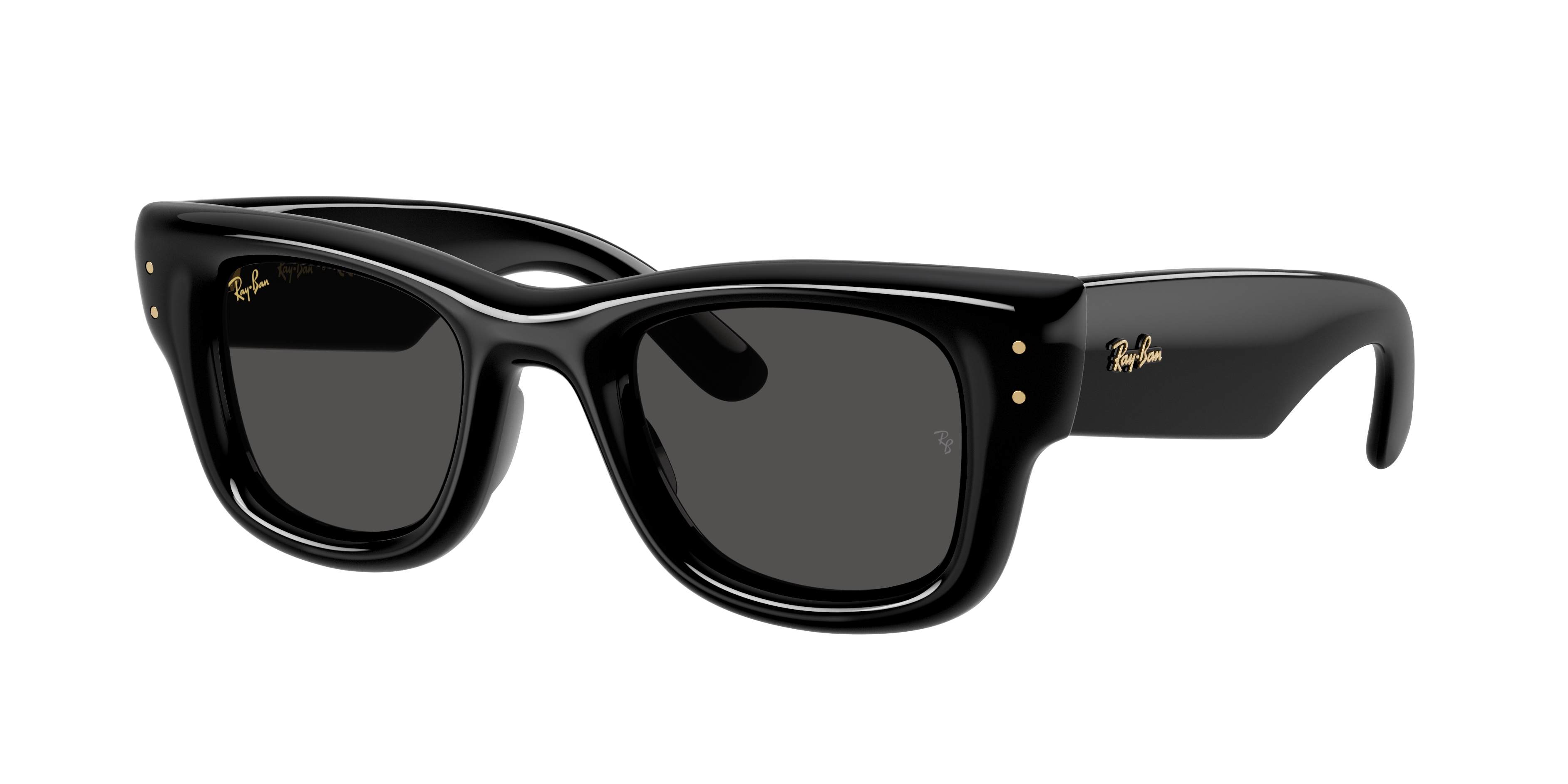 Ray-Ban Wayfarer Puffer M (47 - 23) with Black lenses and Black