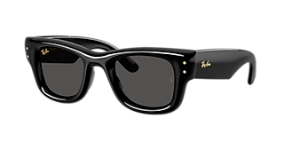 Ray-Ban Mega Wayfarer II XL (55 - 21) with Green lenses and Black