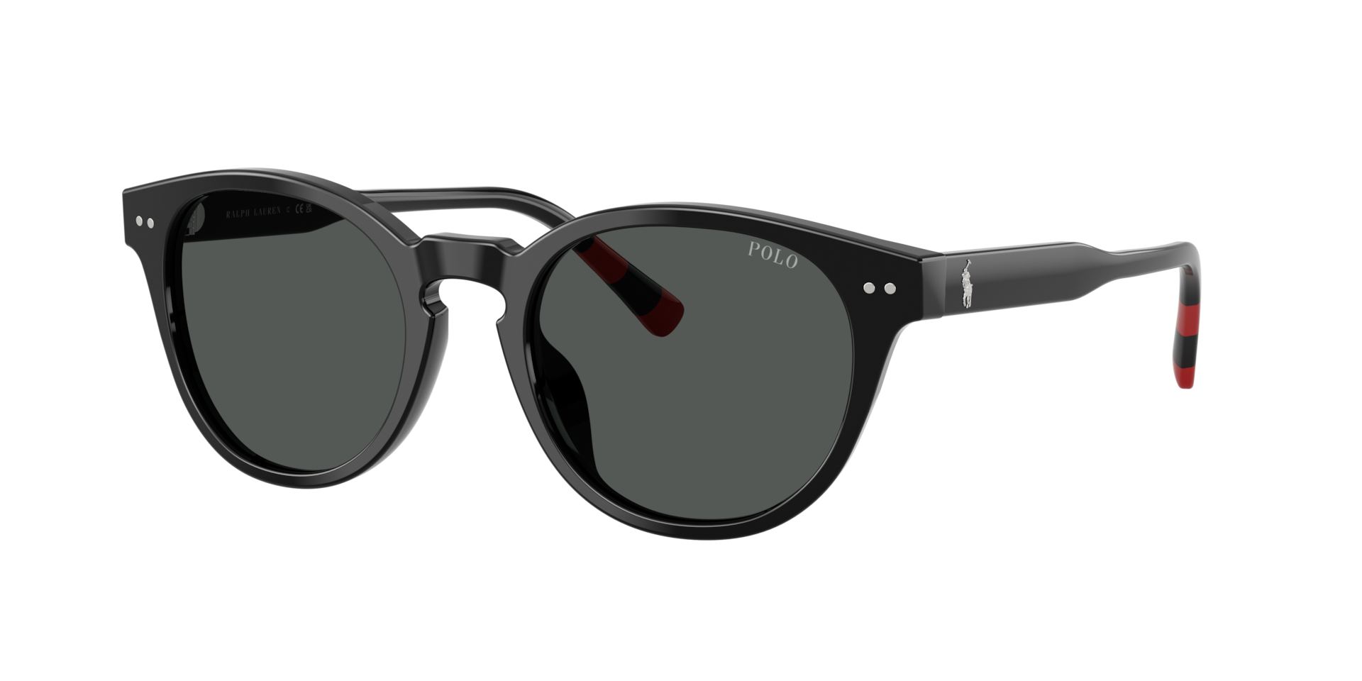 Polo Ralph Lauren Homme Sunglass PH4241U - Couleur du Monture: Noir brillant, Couleur de Lentille: Gris foncé