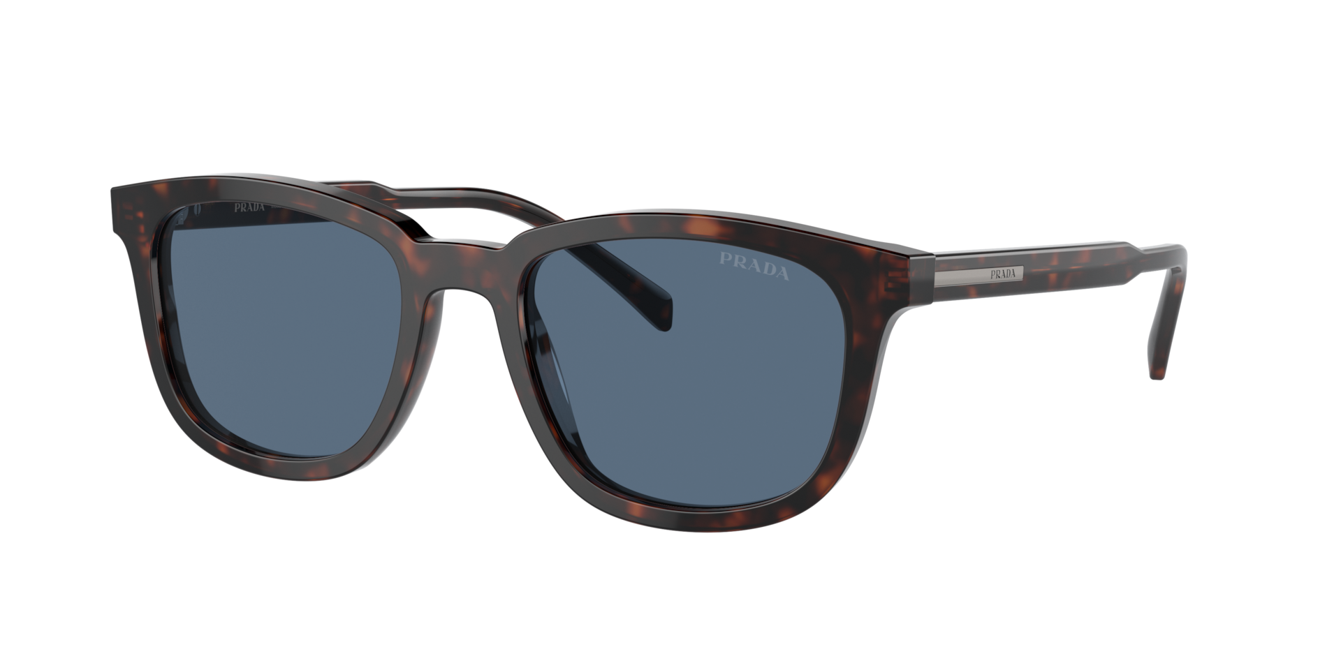 Prada PR A21SF XL (55 - 19) with Blue lenses and Tortoise frame