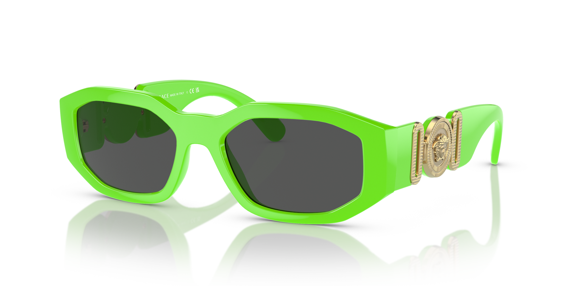 Versace Biggie M (53 - 18) with Grey lenses and Green frame