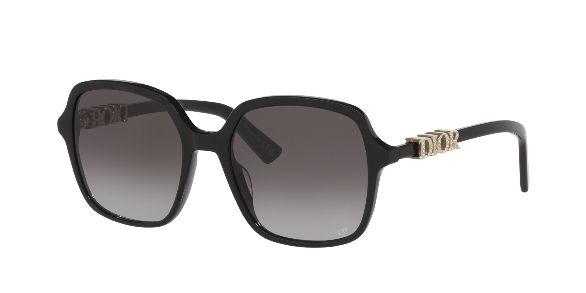 DIOR Woman Sunglass Diortreasure S1I -  Frame color: Black, Lens color: Grey Gradient