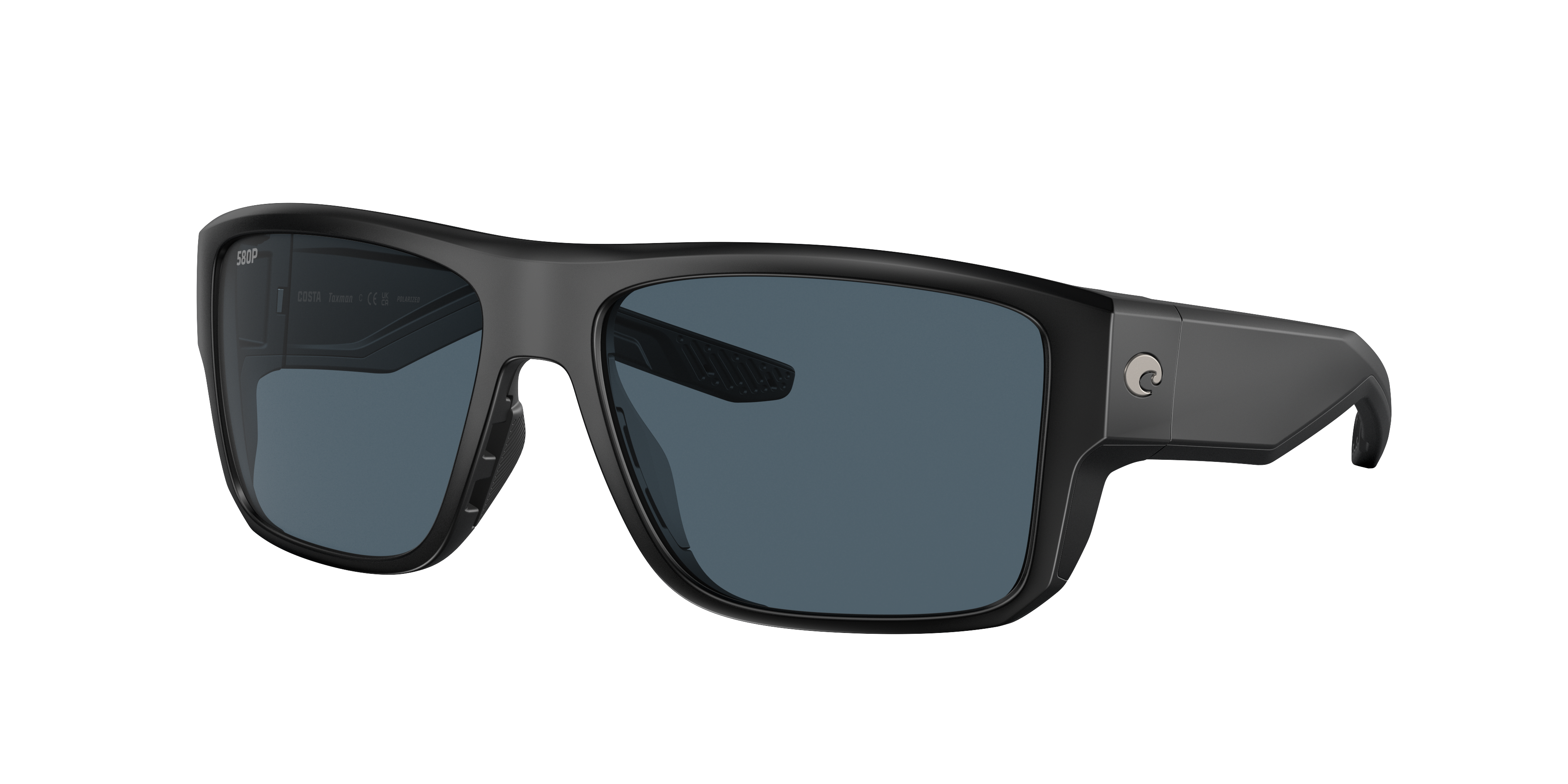 Costa Man Sunglass Taxman -  Frame color: Matte Black, Lens color: Gray