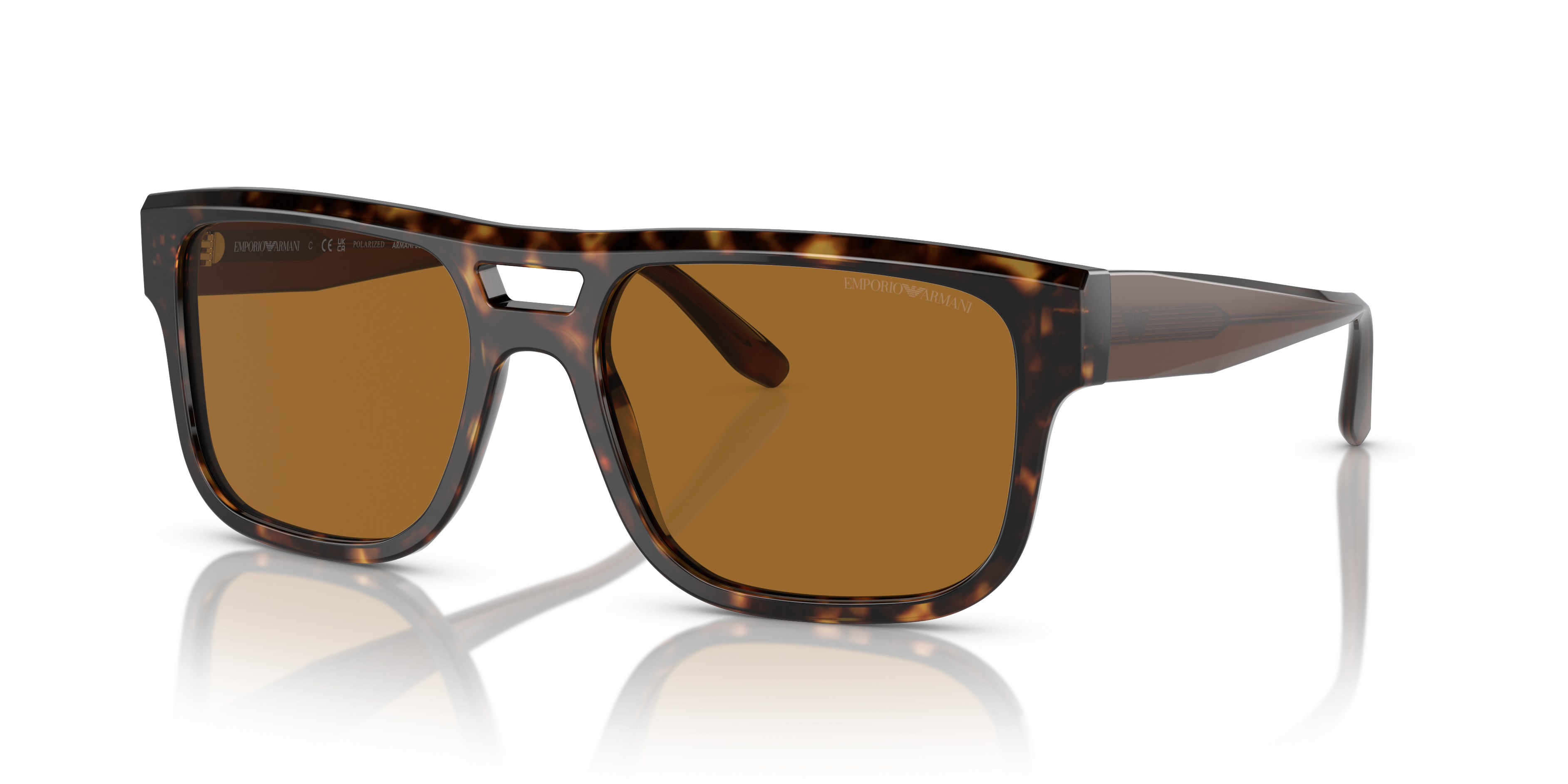 Emporio Armani EA4197 L (57 - 18) with Brown lenses and Tortoise