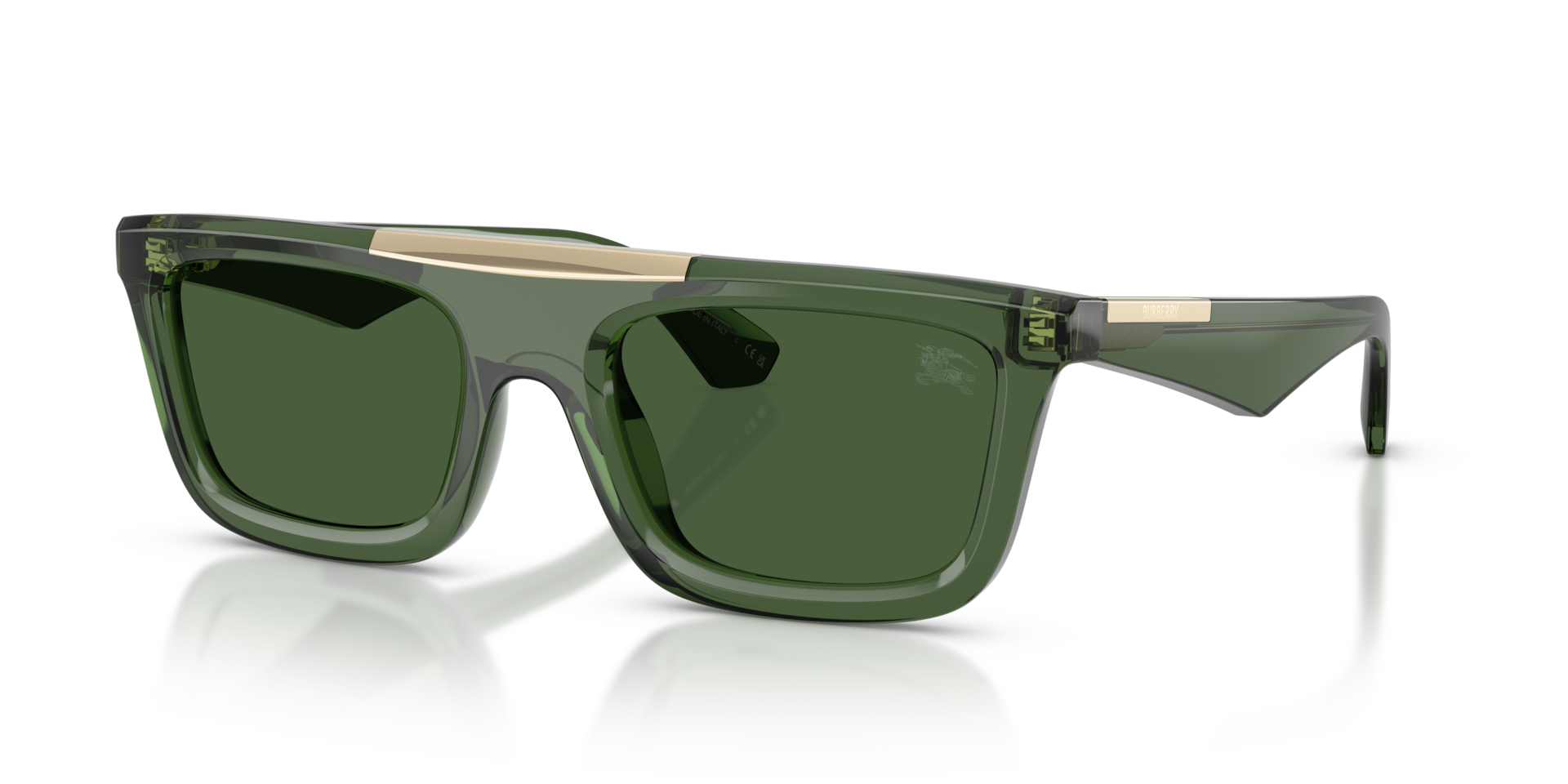 Burberry BE4451U L (54 - 21) with Green lenses and Green frame
