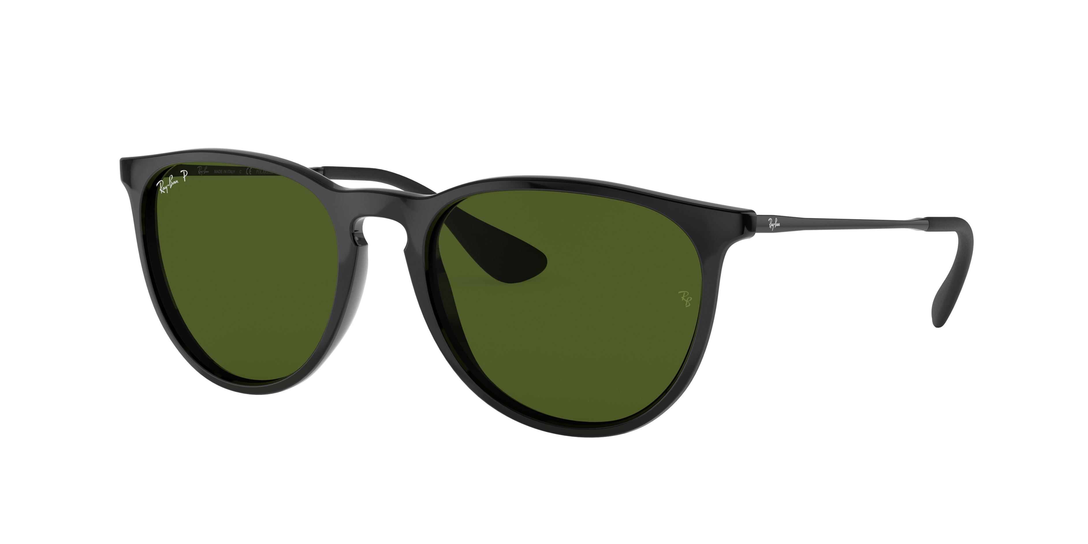 Ray-Ban Erika Classic M (54 - 18) with Green lenses and Black