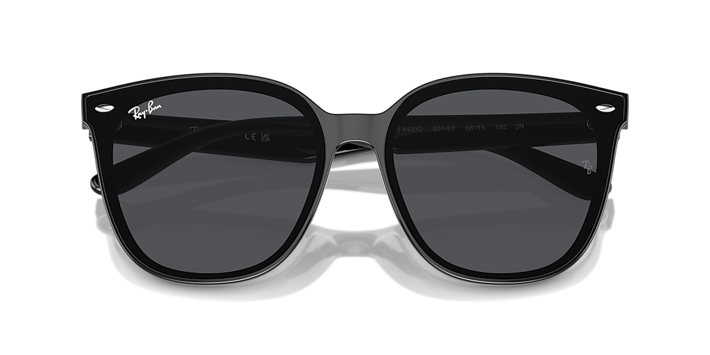 Ray-Ban RB4423D XL (66 - 15) with Grey lenses and Black frame