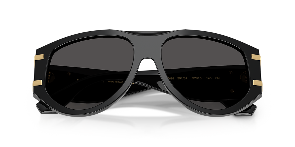 Dolce&Gabbana DG4499 L (57 - 16) with Grey lenses and Black frame