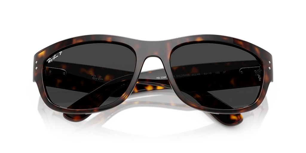 Ray-Ban Mega Balorama XL (63 - 19) with Black lenses and Tortoise