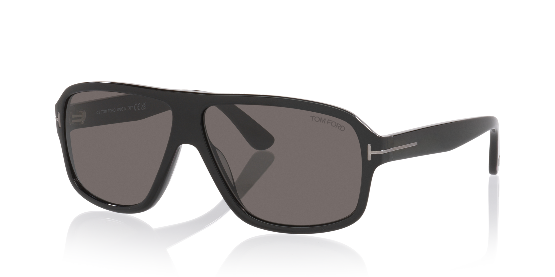 Tom Ford William-02 XXL (63 - 11) with Grey lenses and Black frame