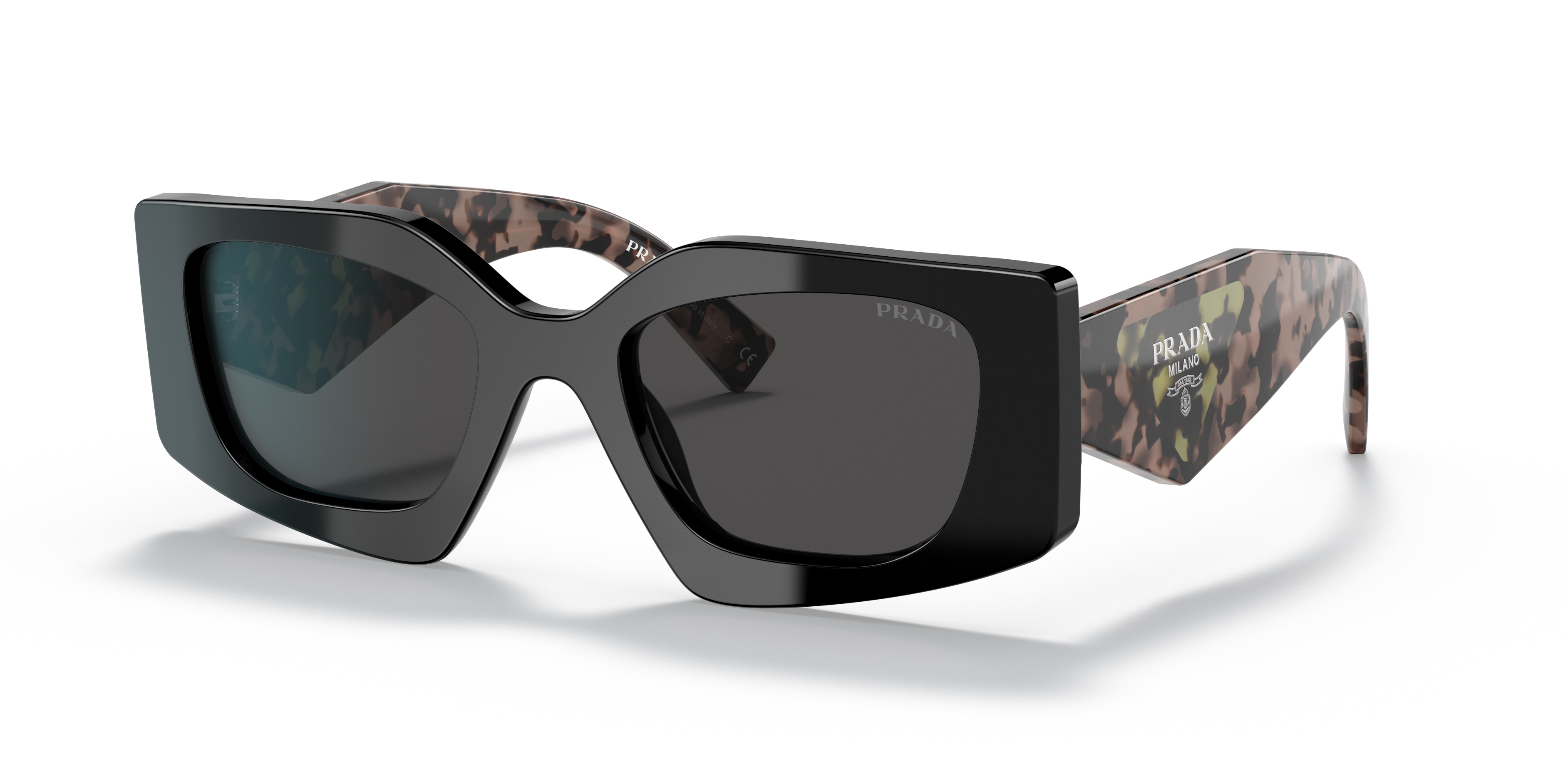 Prada PR 15YS S (51 - 21) with Grey lenses and Black frame