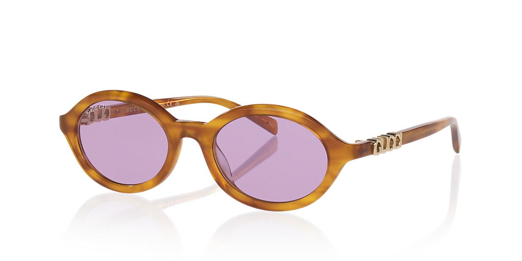 Gucci Gg2153S XS (51 - 19) with Violet lenses and Tortoise frame