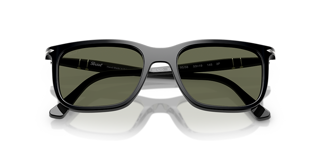 Persol PO3357S - Renzo M (53 - 19) with Green lenses and Black