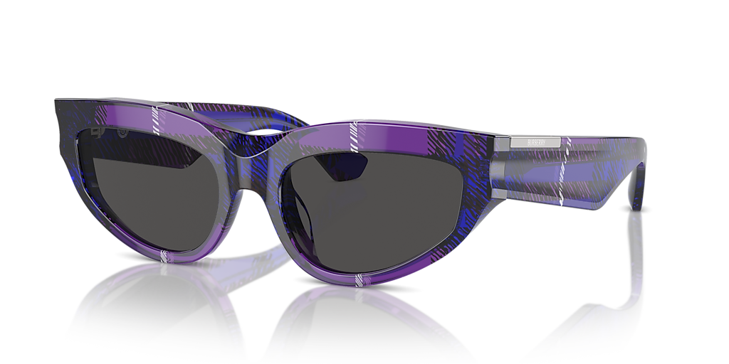 Burberry BE4425U M (55 - 19) with Grey lenses and Violet frame