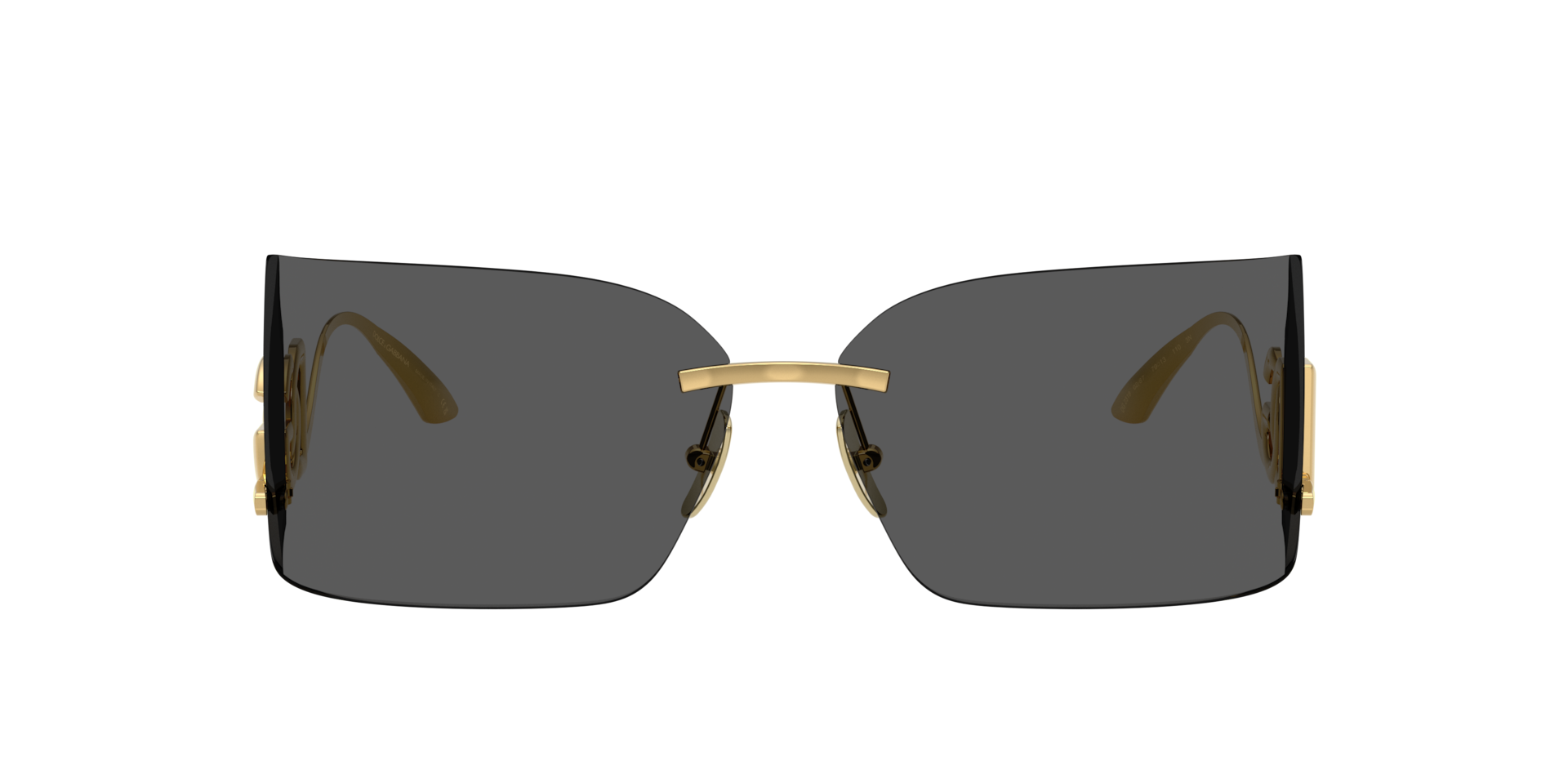 Dolce&Gabbana DG2319 XXL (79 - 13) with Grey lenses and Gold frame