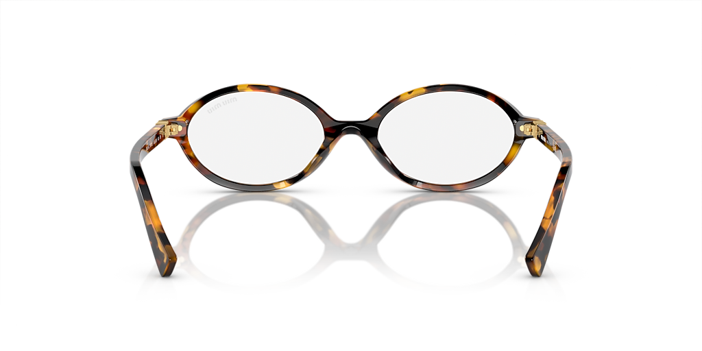 Miu Miu MU 04ZS S (50 - 18) with Transparent lenses and Tortoise