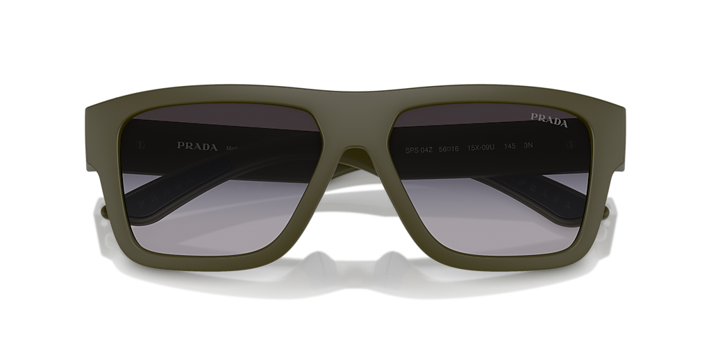Prada Linea Rossa PS 04ZS XXL (56 - 16) with Grey lenses and Green