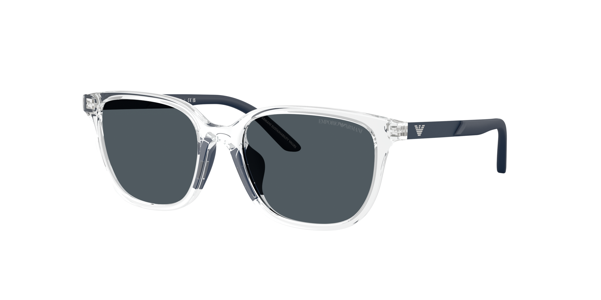 Emporio Armani Transparent Children’s Pillow-Shaped Sunglasses - Image 3