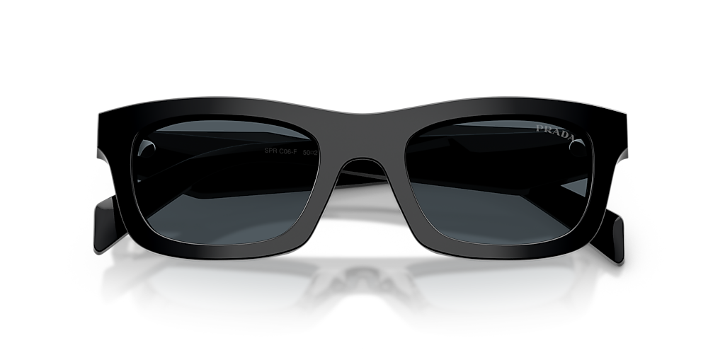 Prada PR C06SF S (53 - 18) with Grey lenses and Black frame