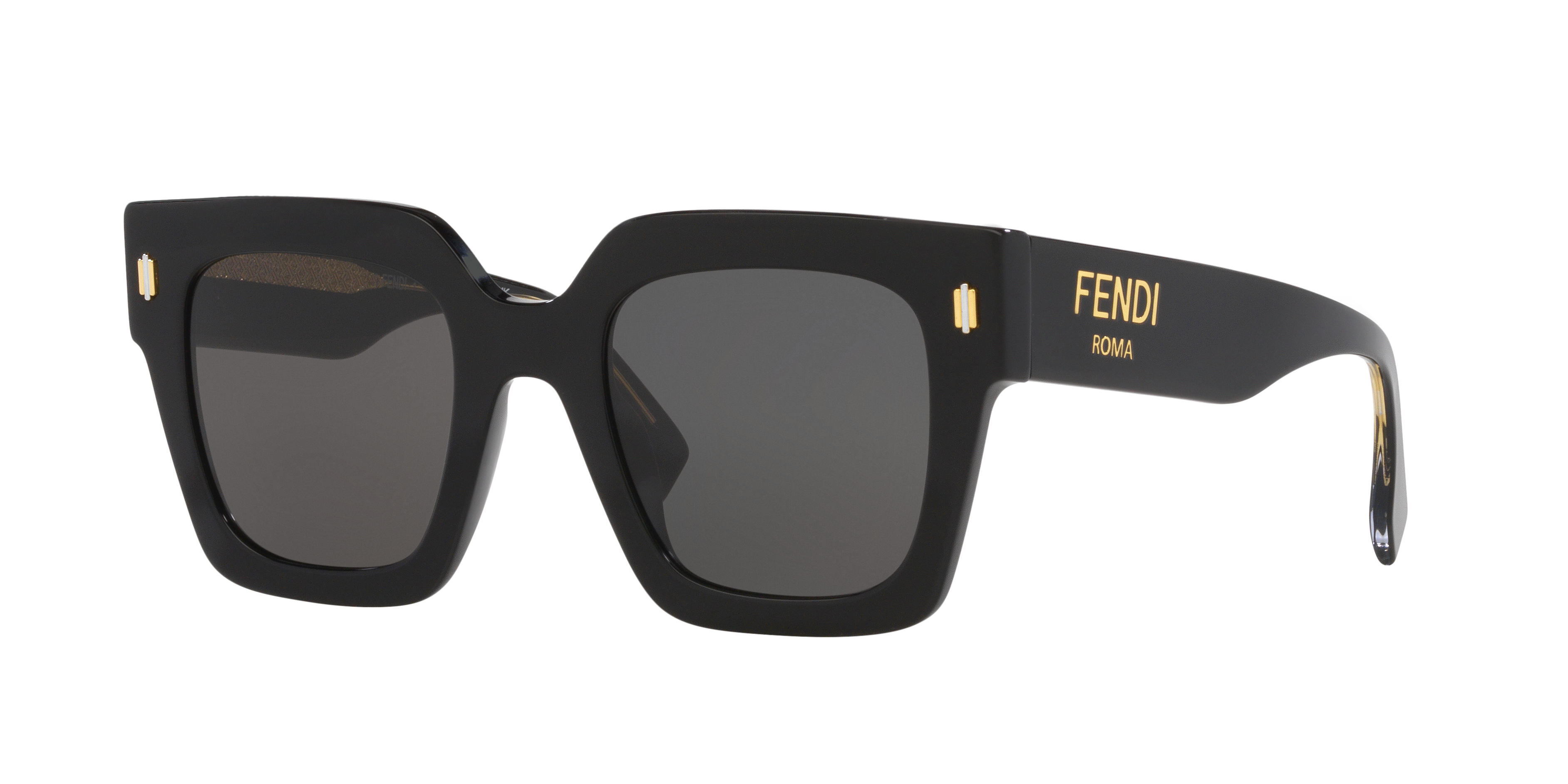 Fendi Fendi Roma FE40101I XS (50 - 23) with Grey lenses and Black