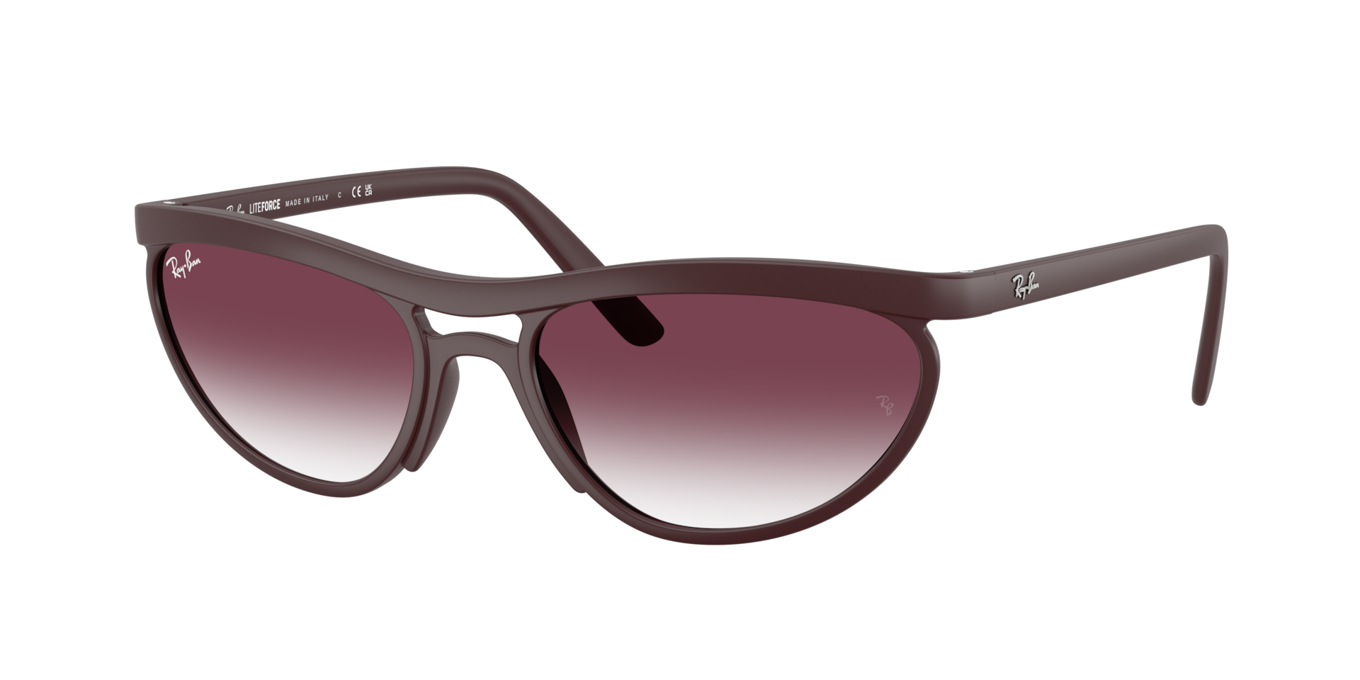 Ray-Ban Unisex Sunglass Predator Liteforce -  Frame color: Sand Dark Violet, Lens color: Clear Gradient Dark Violet