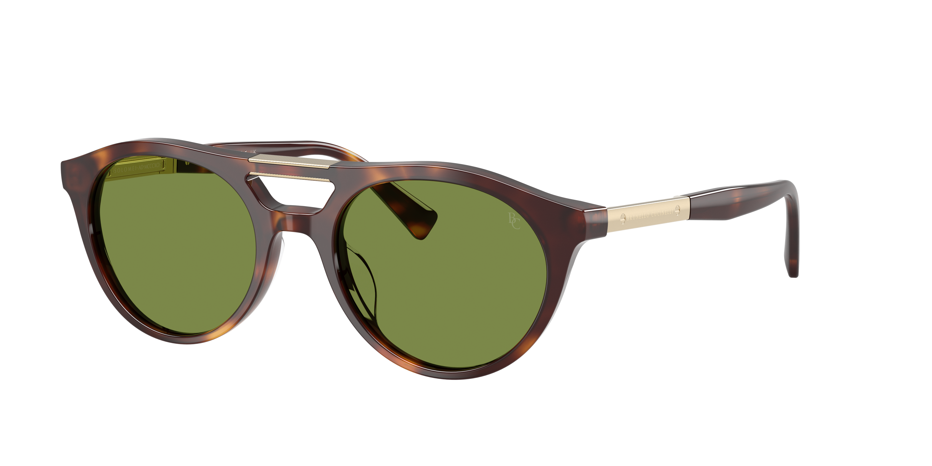 Brunello Cucinelli Unisex Sunglass BC4020S -  Frame color: Havana Borgo, Lens color: Umbra