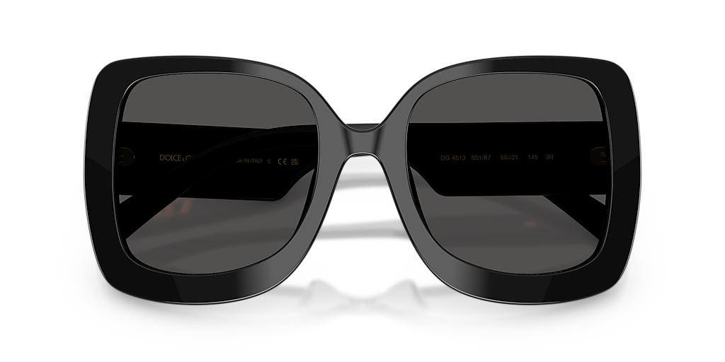 Dolce&Gabbana DG4513 L (55 - 21) with Grey lenses and Black frame