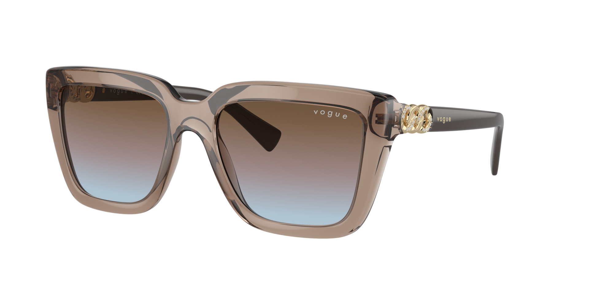 Vogue Eyewear Women's Blue Woman Vo5575sb 294048 Sunglasses Nylon Brown Butterfly Normal Shaded - Image 2