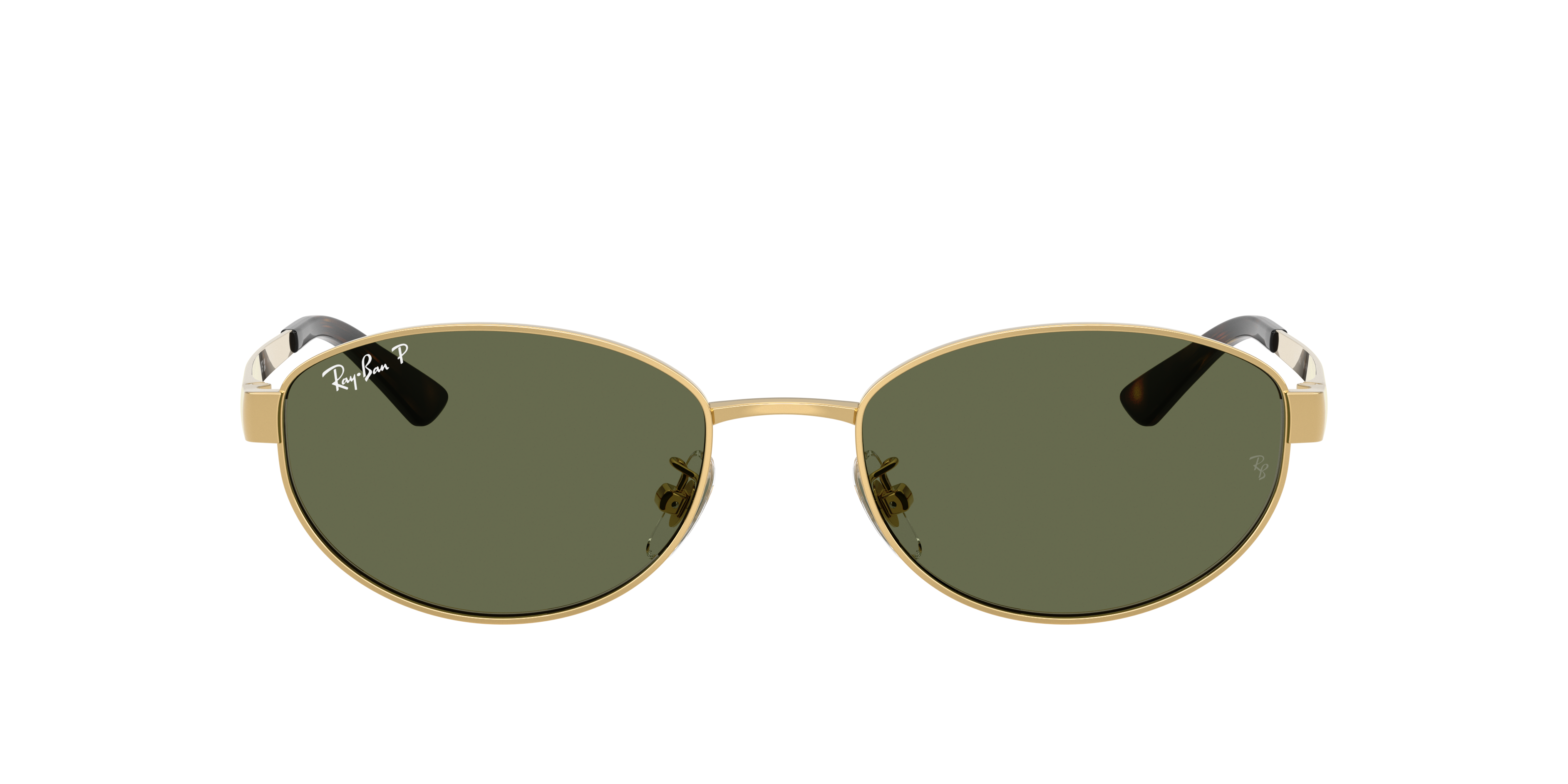 Ray-Ban RB3774D L (55 - 19) with Green lenses and Gold frame