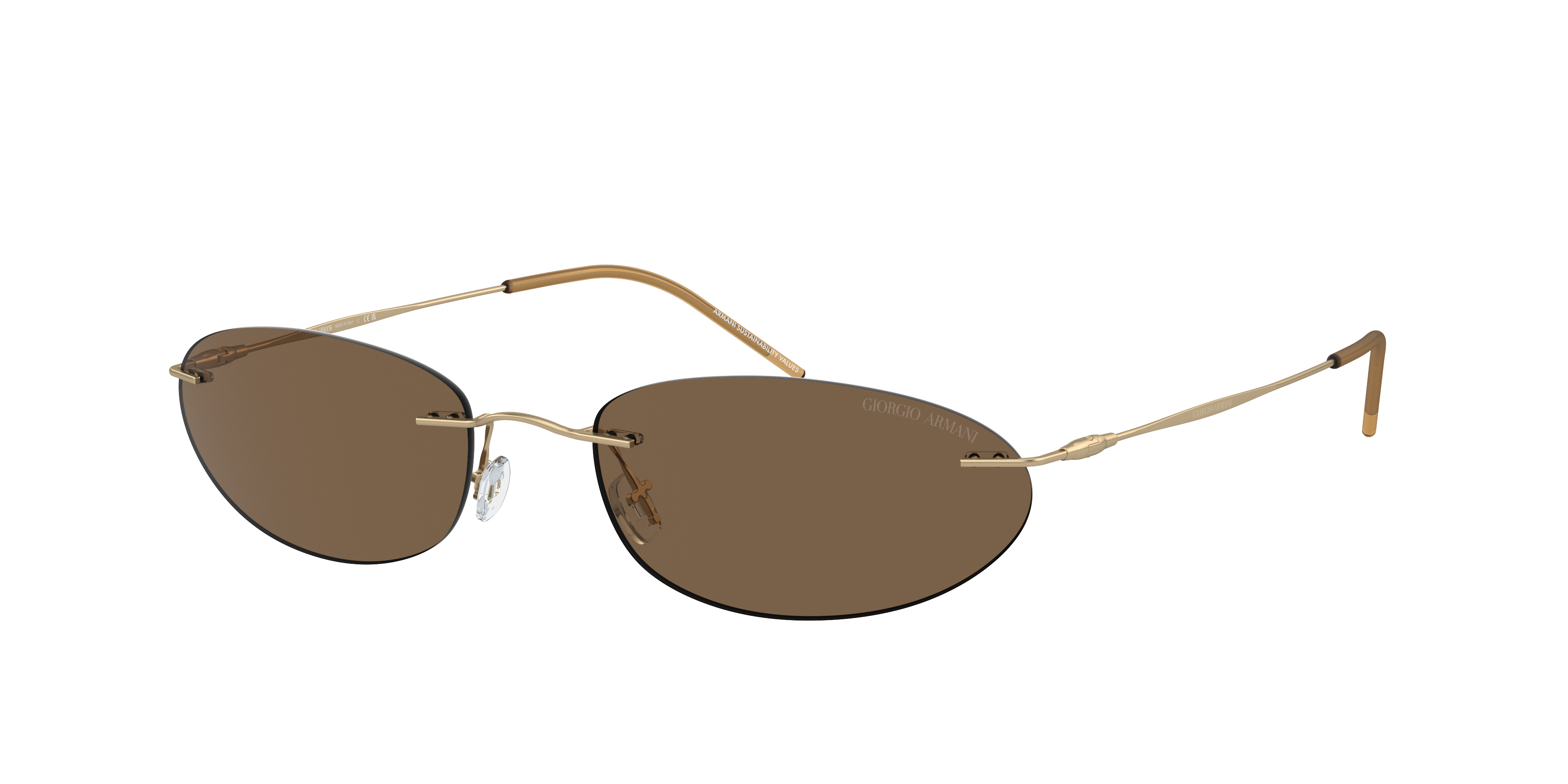 Giorgio Armani AR1508M L (58 - 19) with Brown lenses and Black