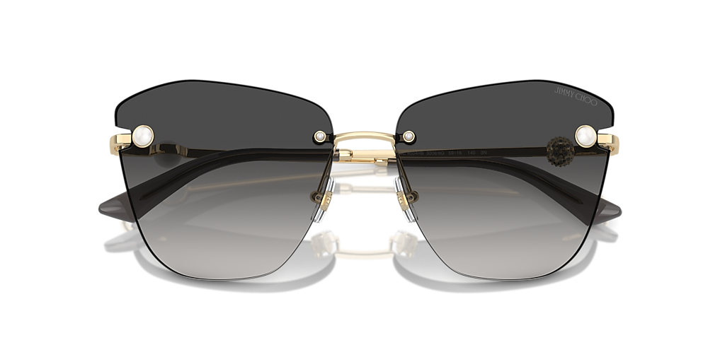 Jimmy Choo JC4004HB L (59 - 16) with Grey lenses and Gold frame