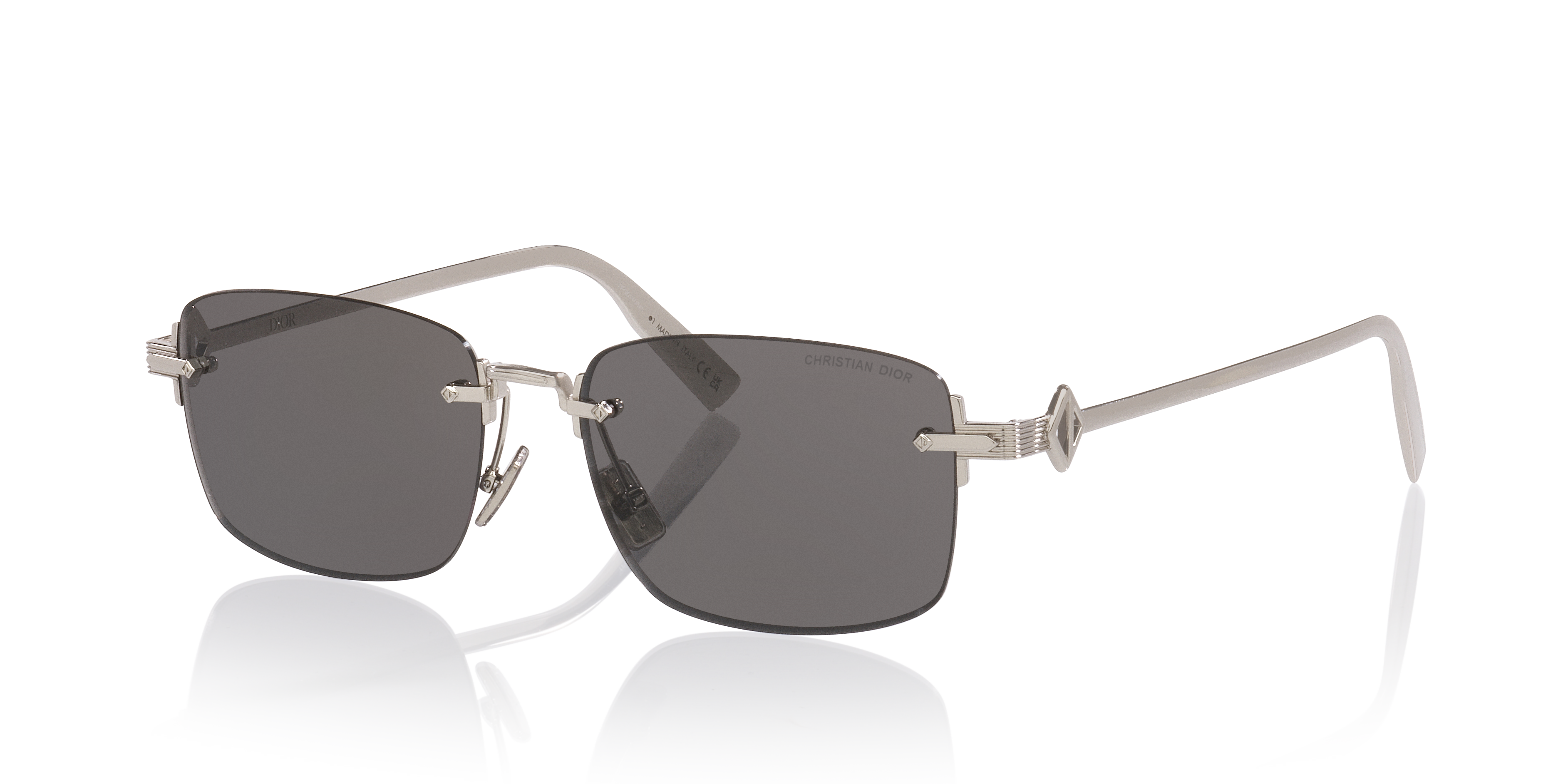 DIOR CD Diamond S11U XS (54 - 16) with Grey lenses and Silver