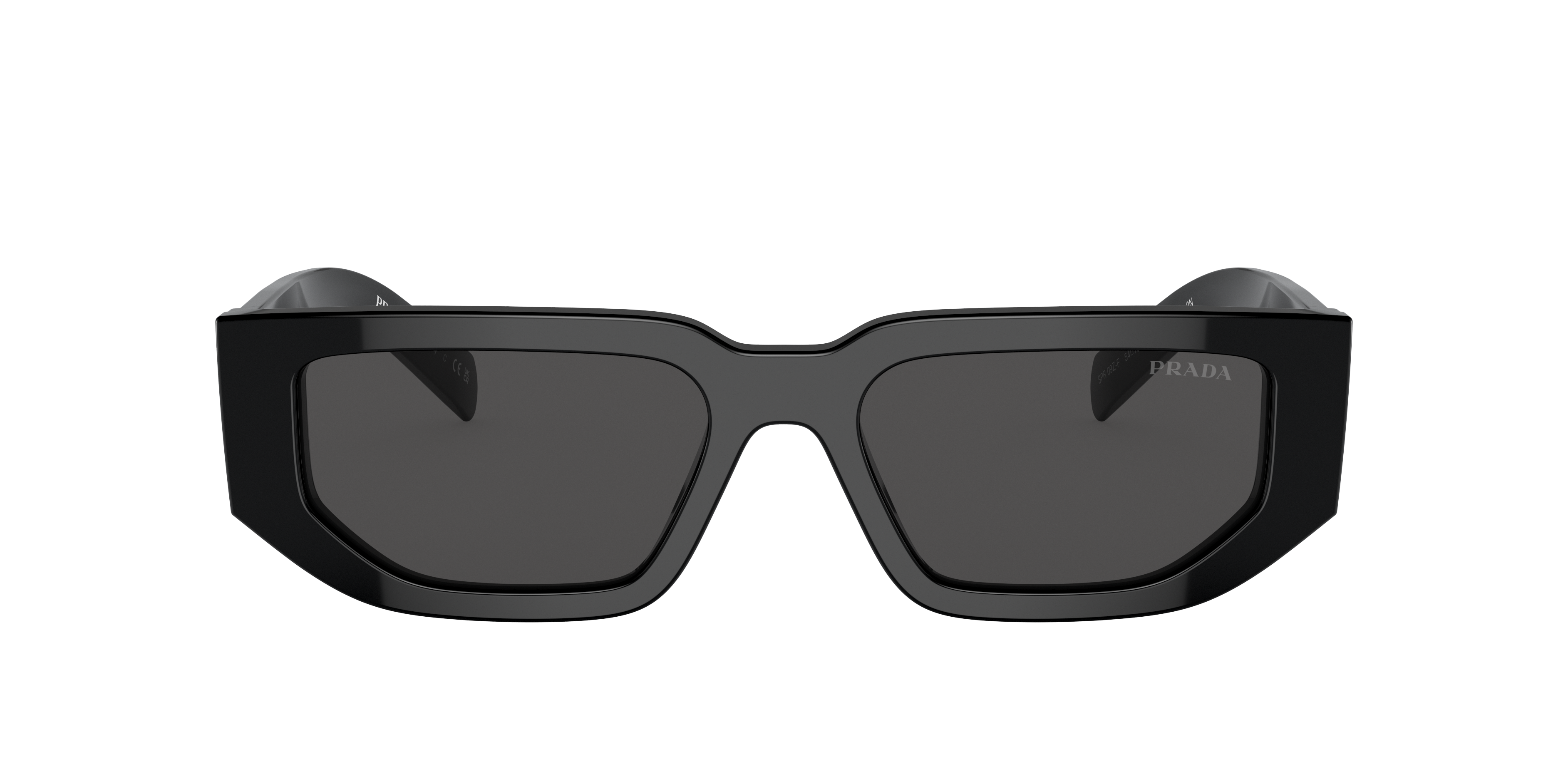 Prada PR 09ZSF L (55 - 17) with Grey lenses and Black frame