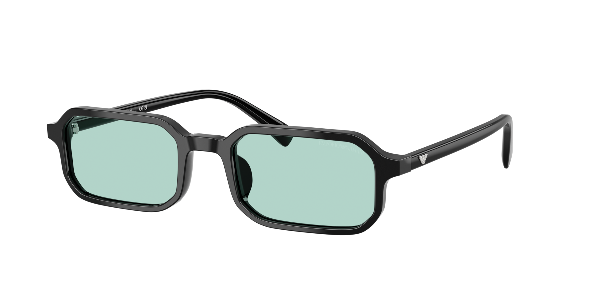 Emporio Armani Man Sunglass EA4253U -  Frame color: Shiny Black, Lens color: Light Azure