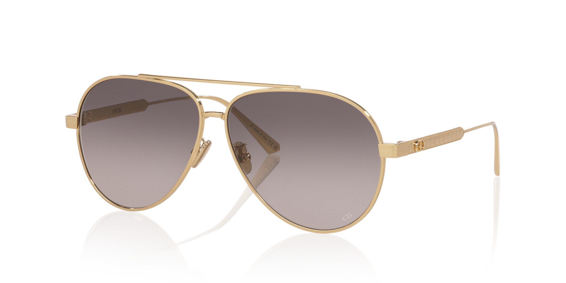 DIOR Diorcannage A1U L (61 - 11) with Grey lenses and Yellow frame