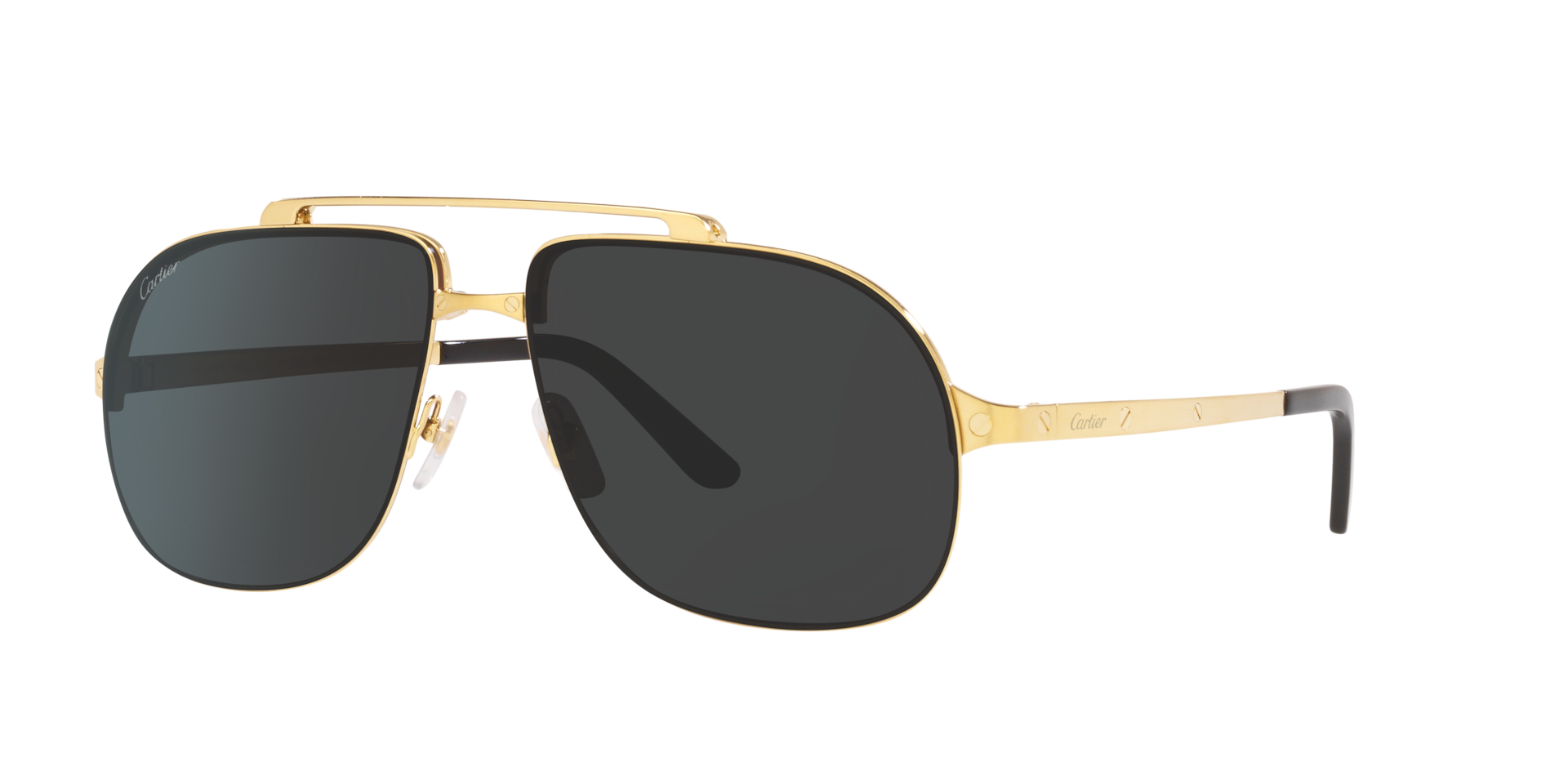 Cartier Homme Sunglass CT0353S - Couleur du Monture Or brillant Couleur de Lentille Gris 1200 €