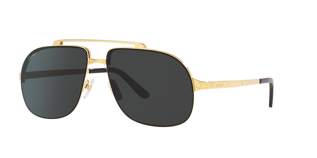 Cartier CT0353S XL (62 - 15) with Grey lenses and Gold frame