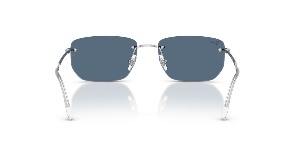 Ray-Ban RB3768 M (56 - 17) with Blue lenses and Silver frame