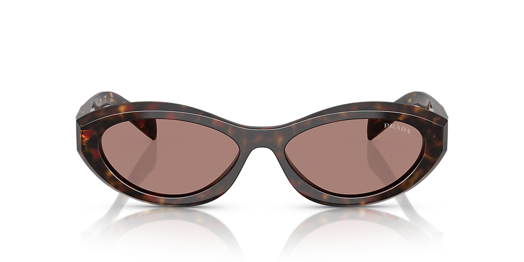 Prada PR 26ZS M (55 - 16) with Brown lenses and Tortoise frame