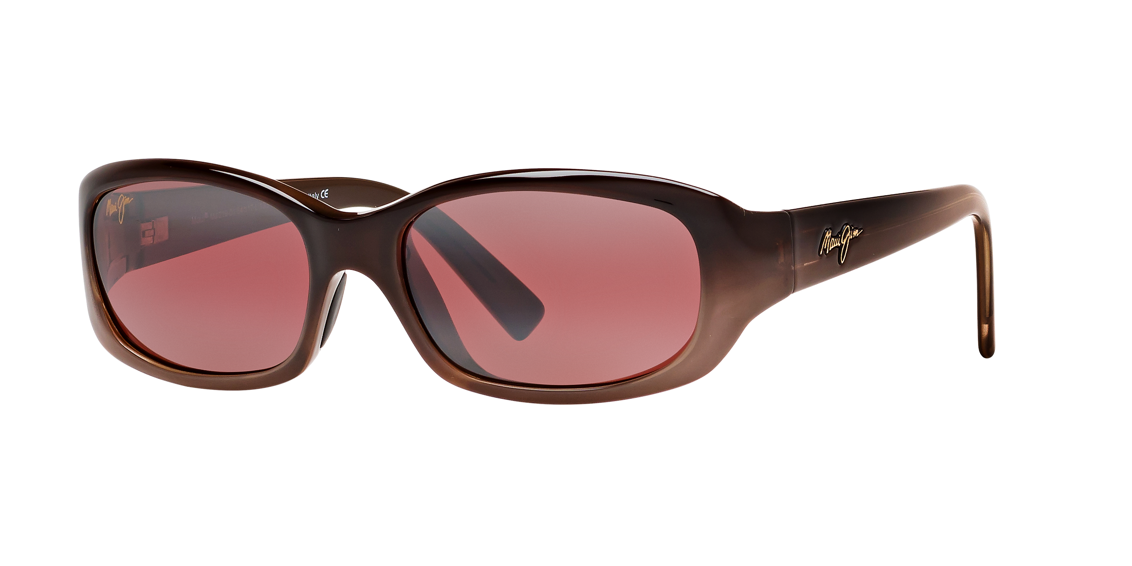 Maui Jim 219 Punchbowl S (54 - 19) with Pink lenses and Brown