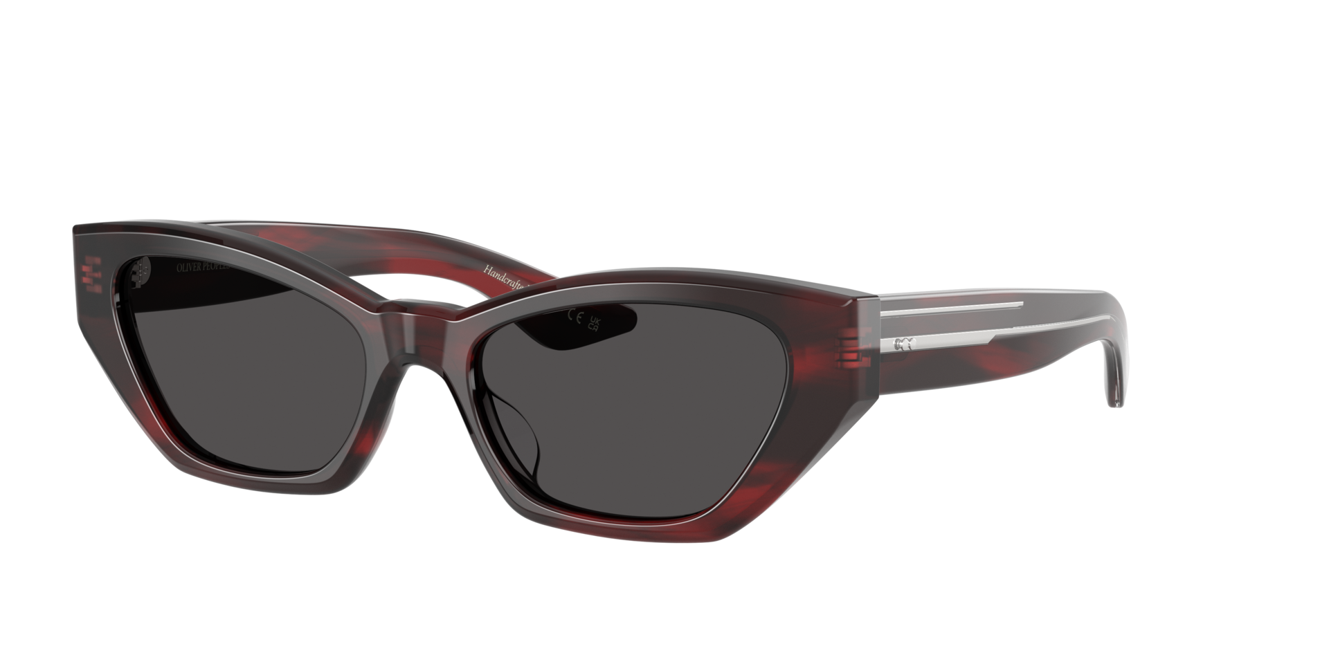Oliver Peoples Femme Sunglass OV5582SU 1961C - Couleur du Monture: Écorce Bordeaux, Couleur de Lentille: Gris