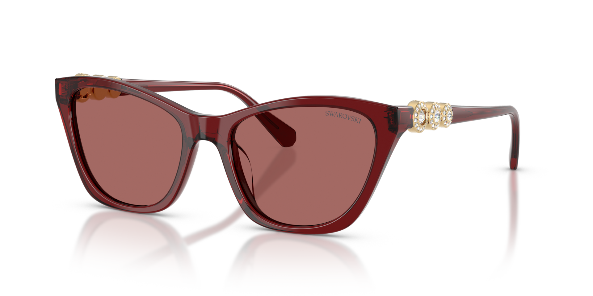 Swarovski SK6068U XL (54 - 18) with Violet lenses and Red frame