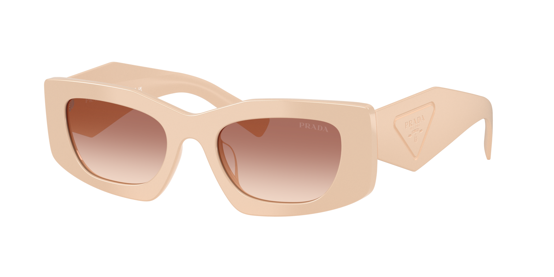 Prada Woman Sunglass PR D03SD -  Frame color: Powder, Lens color: Brown Gradient Bordeaux