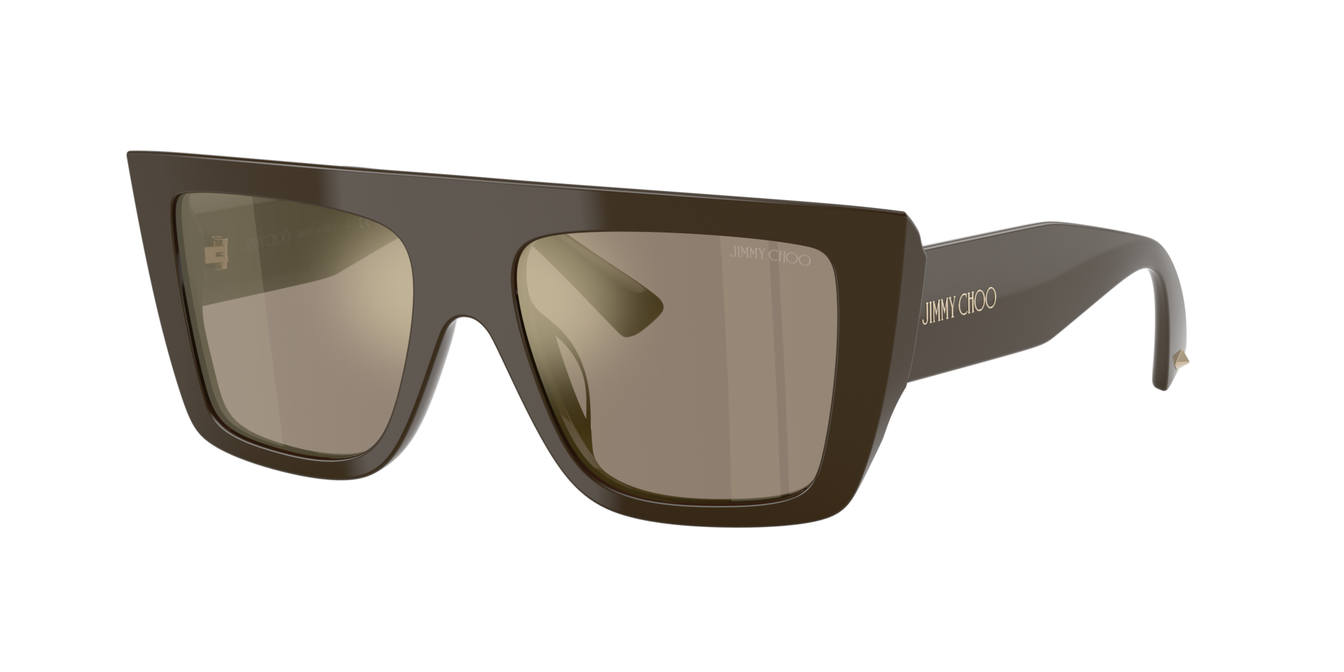 Jimmy Choo Woman Sunglass JC5026U -  Frame color: Caper Green, Lens color: Light Brown Mirror Gold