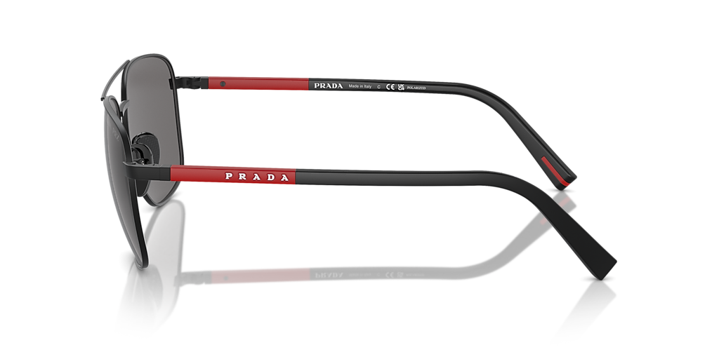 Prada Linea Rossa PS 54ZS XXL (60 - 17) com Lentes Cinza e Armação
