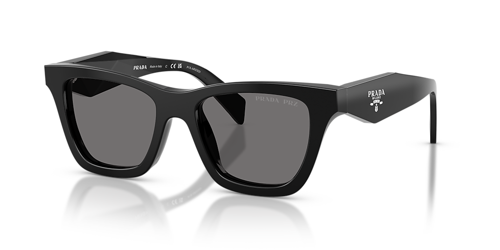 Prada PR C07SF S (52 - 16) with Grey lenses and Black frame